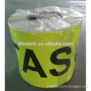fluorescent A4 labels
